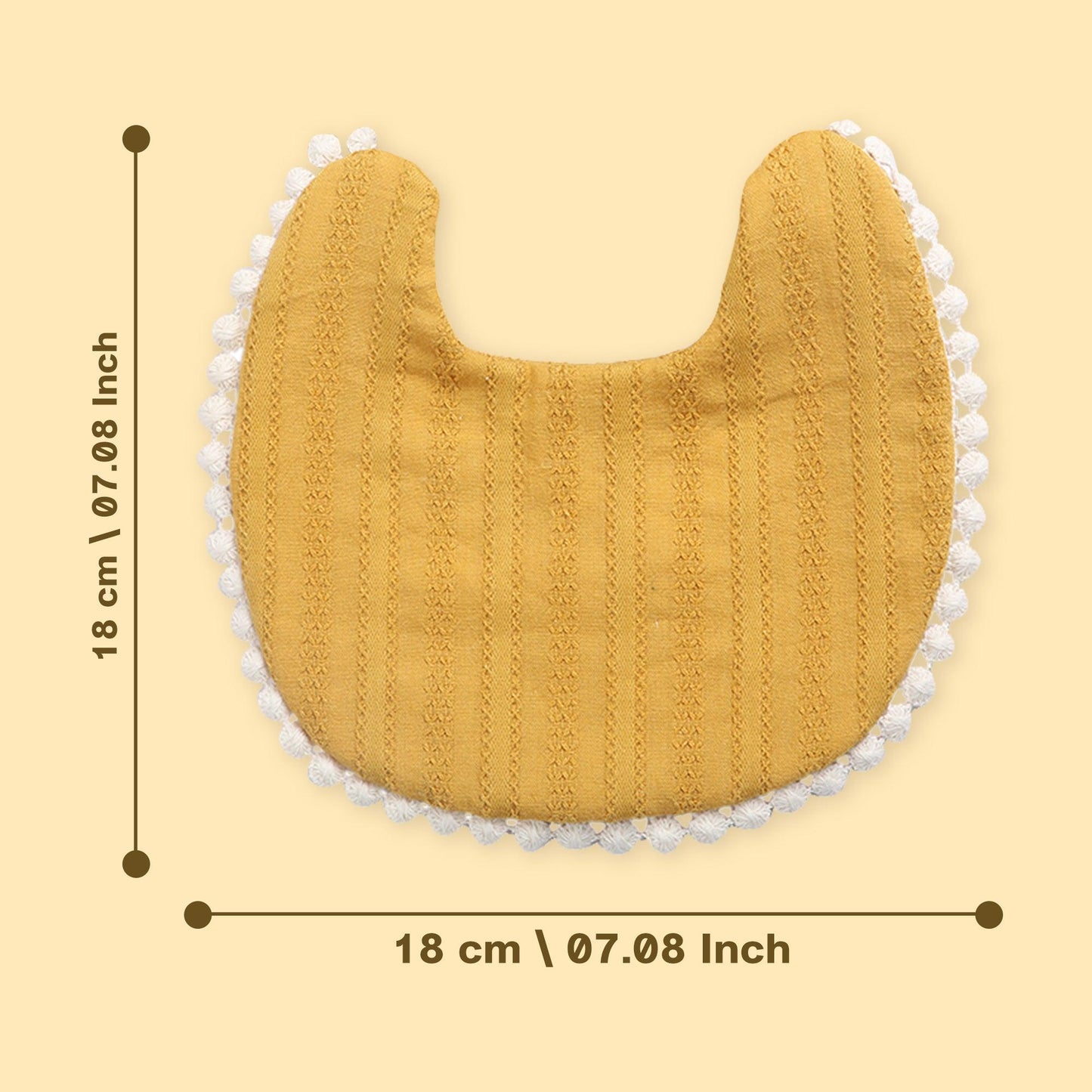 Polka Tots Solid Bow Headband & Bib Set - Yellow