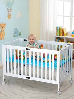 Polka Tots TinyTots Baby Bed - White