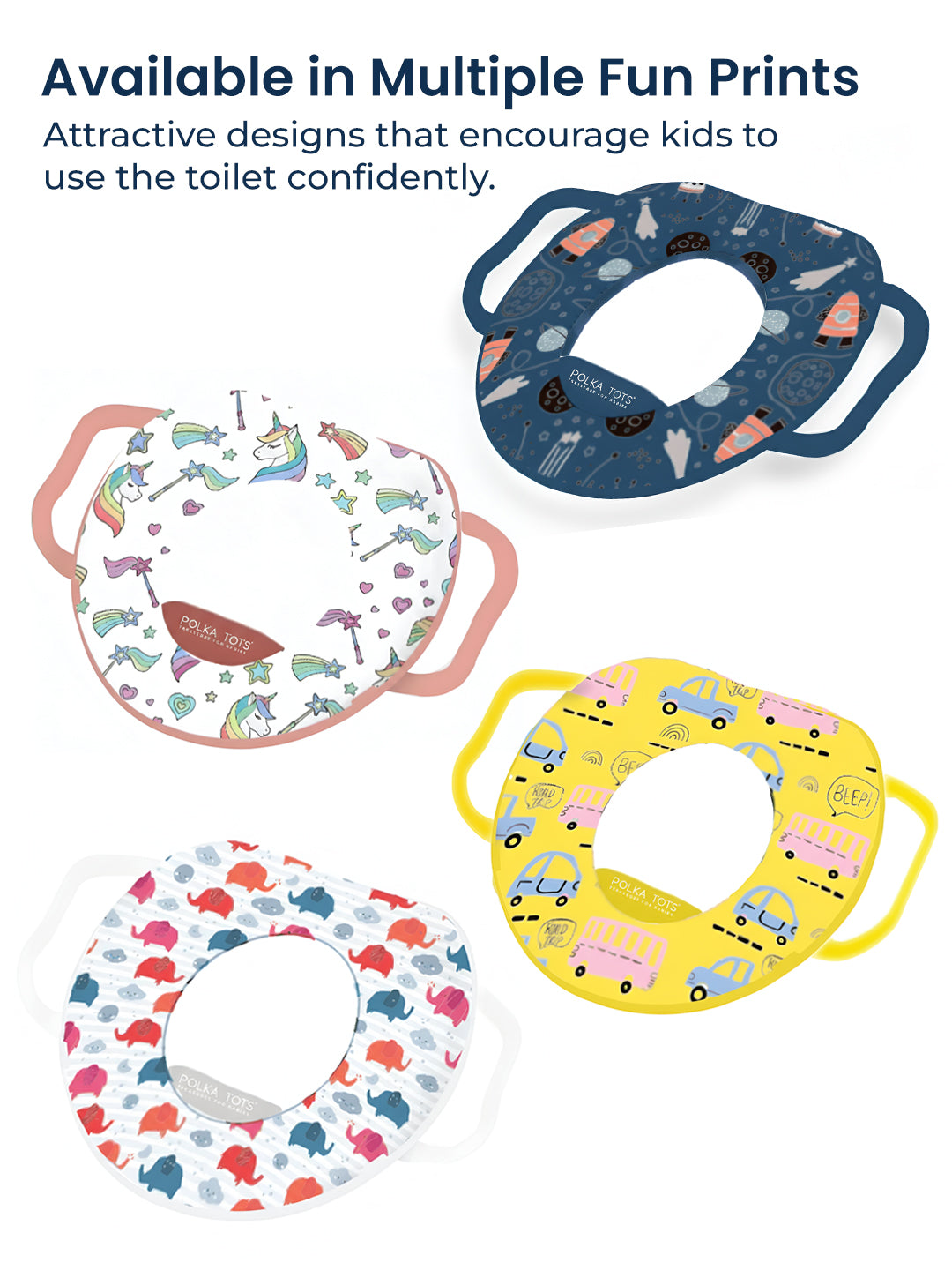 Polka Tots Hop Pop Potty Seat for 9+ Months (Blue)