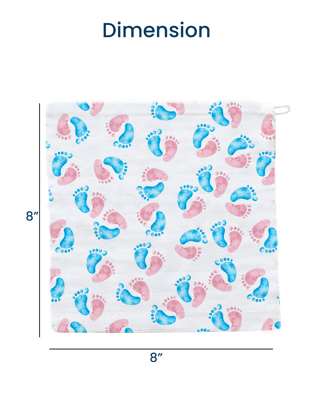 Polka Tots Newborn Pack of 5 100% Soft Muslin Cotton Washcloth Set