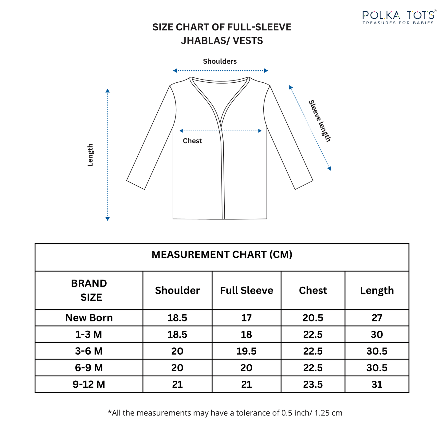 Polka Tots Full Sleeve Jabhla Vest Half Side Animal Print - White