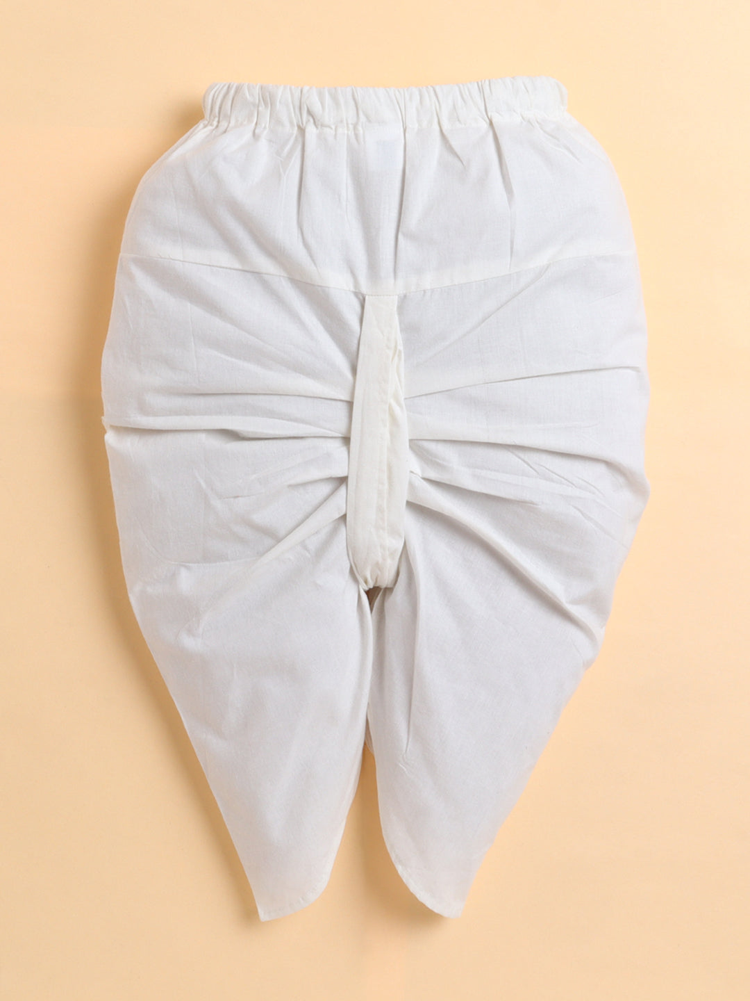 Polka Tots Cotton Full Sleeve Elephant Print Angrakha Top With Dhoti - Multicolor