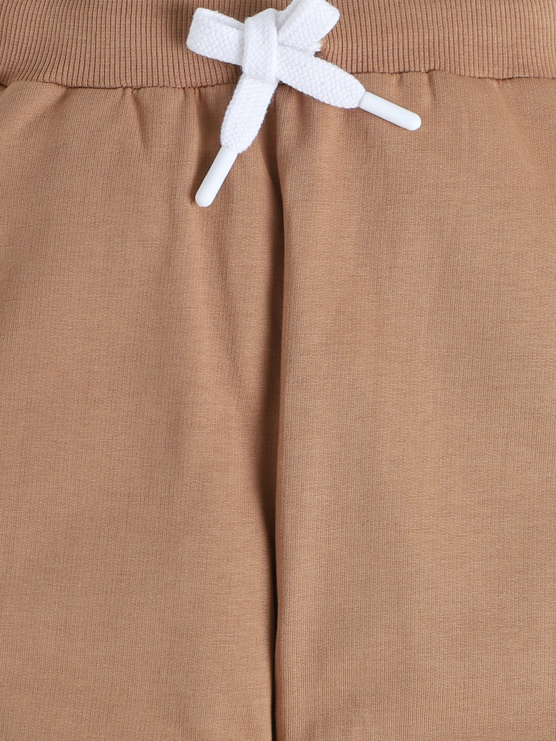 Polka Tots Full sleeve Embroidered Dog Sweatshirt & Co-ord Jogger Set - Navy & Tan