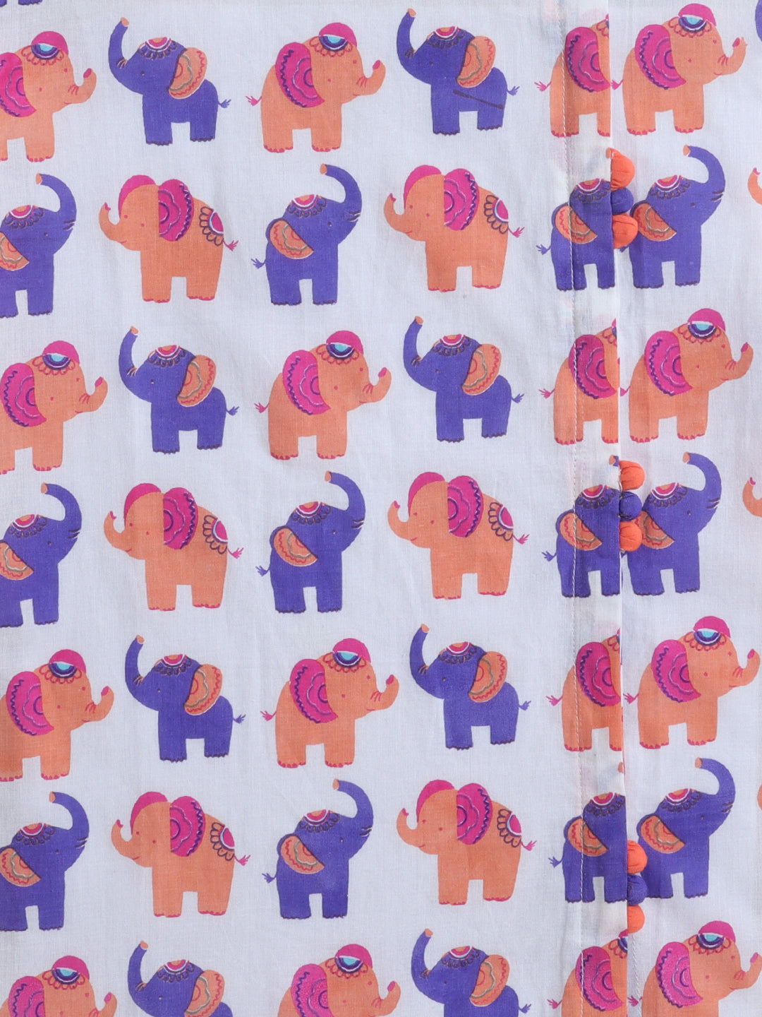 Polka Tots Full Sleeve Angrakha Top With Dhoti - Multicolor