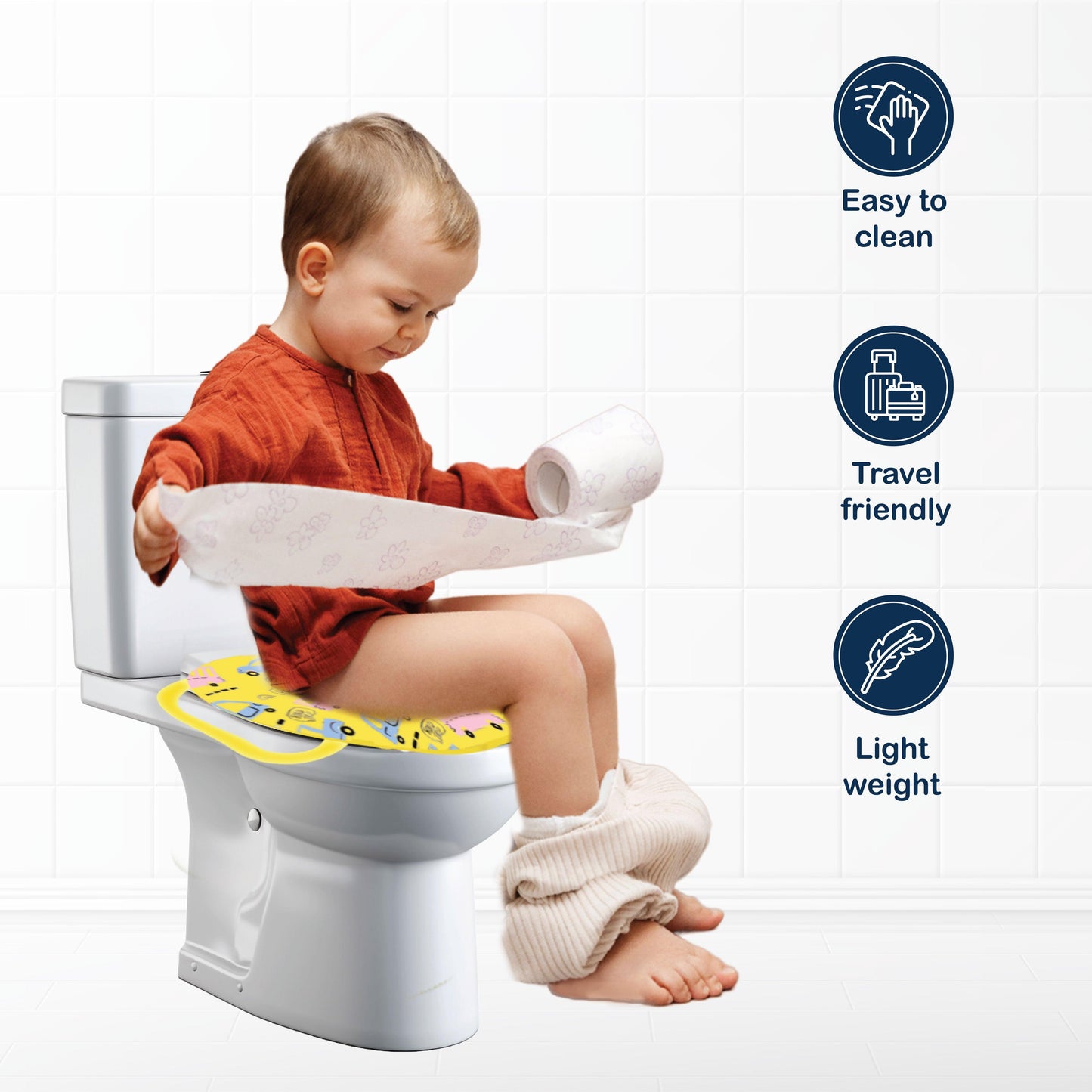 Polka Tots Hop Pop Potty Seat for 9+ Months (Yellow)