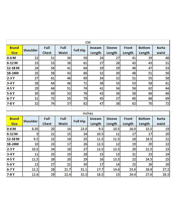 Polka Tots Full Sleeve Ethnic Motif Kurta Pyjama Set with Attached Koti - Black