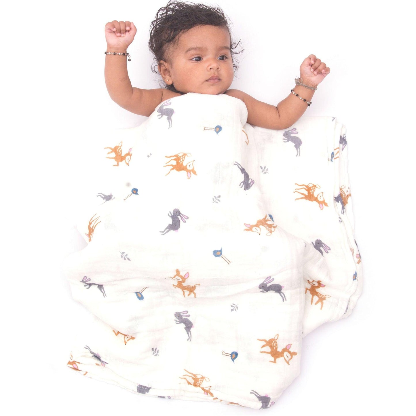 Muslin Cotton Swaddle (Deer)