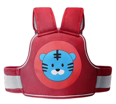 Baby Safety Travel Belt, Two Wheeler Baby Carrier for Kids Red Color (Cat)