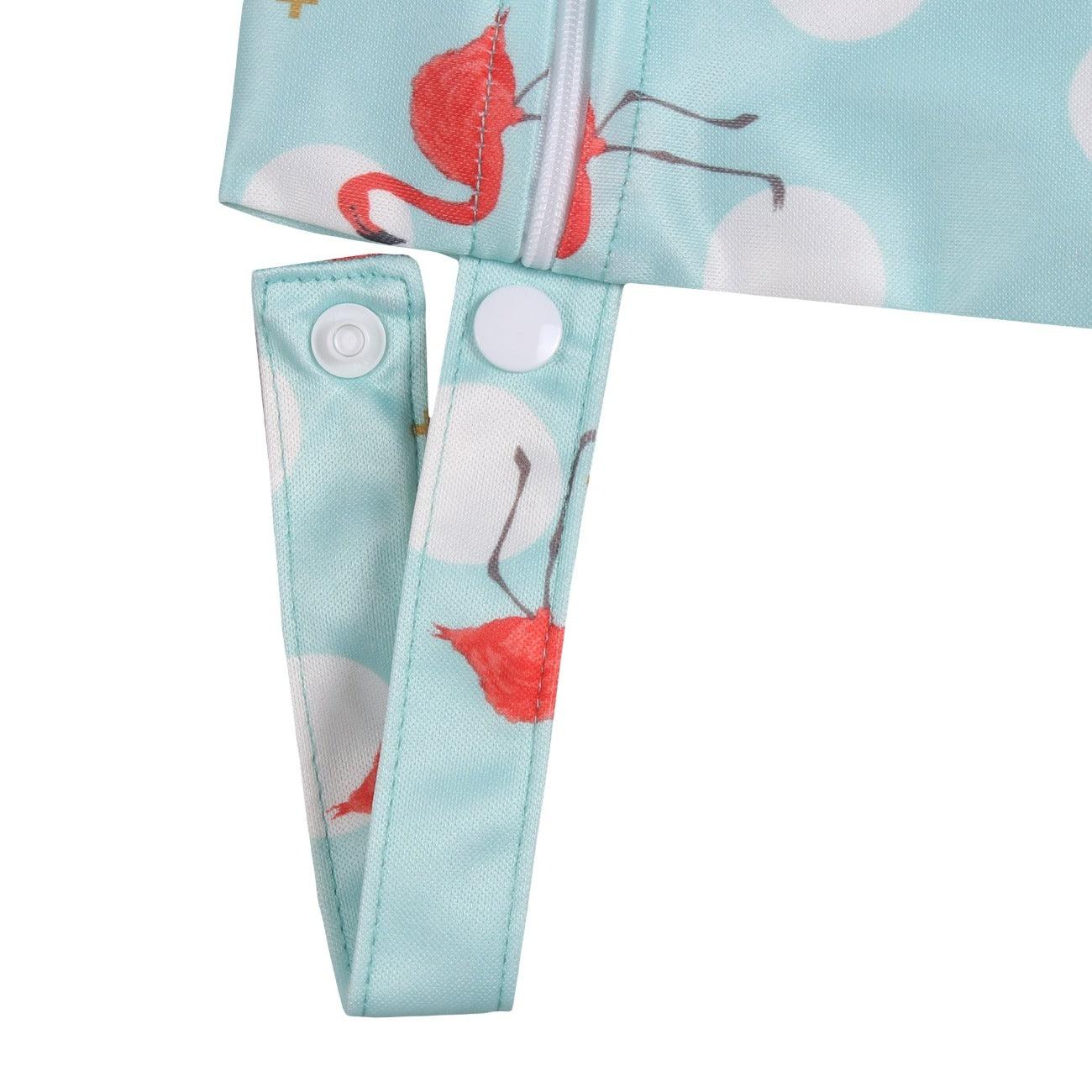 Waterproof Wet Bag Pouch with Zipper (Flamingo)