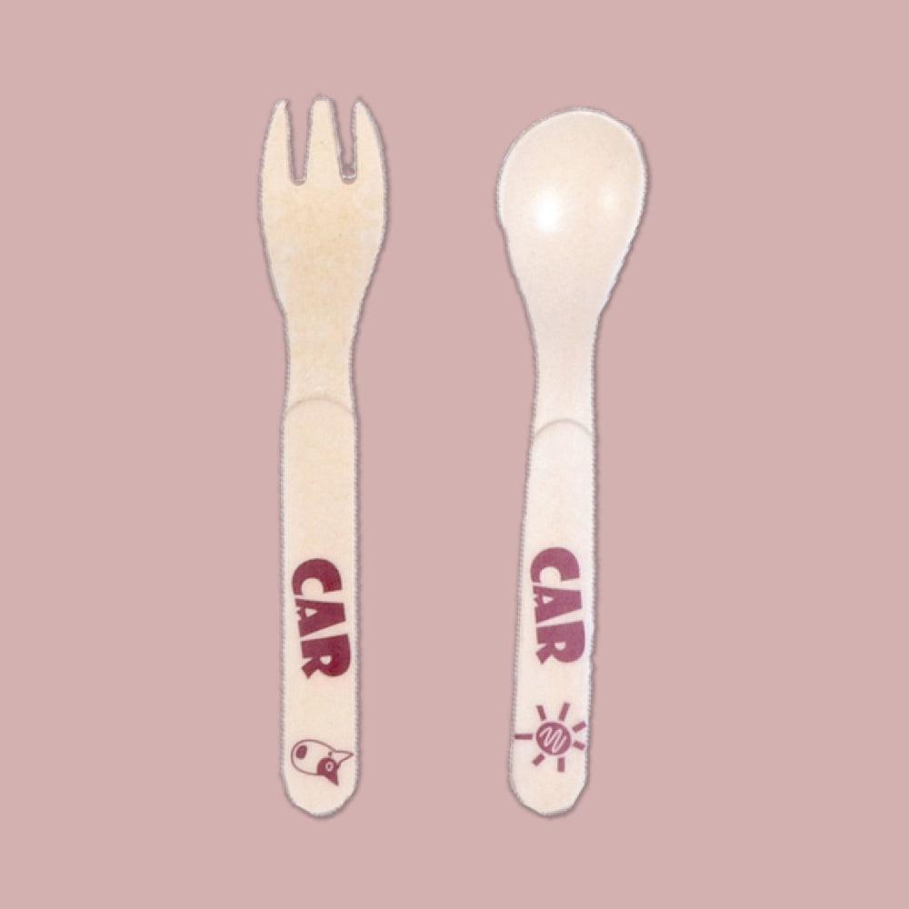 bamboo fork & spoon