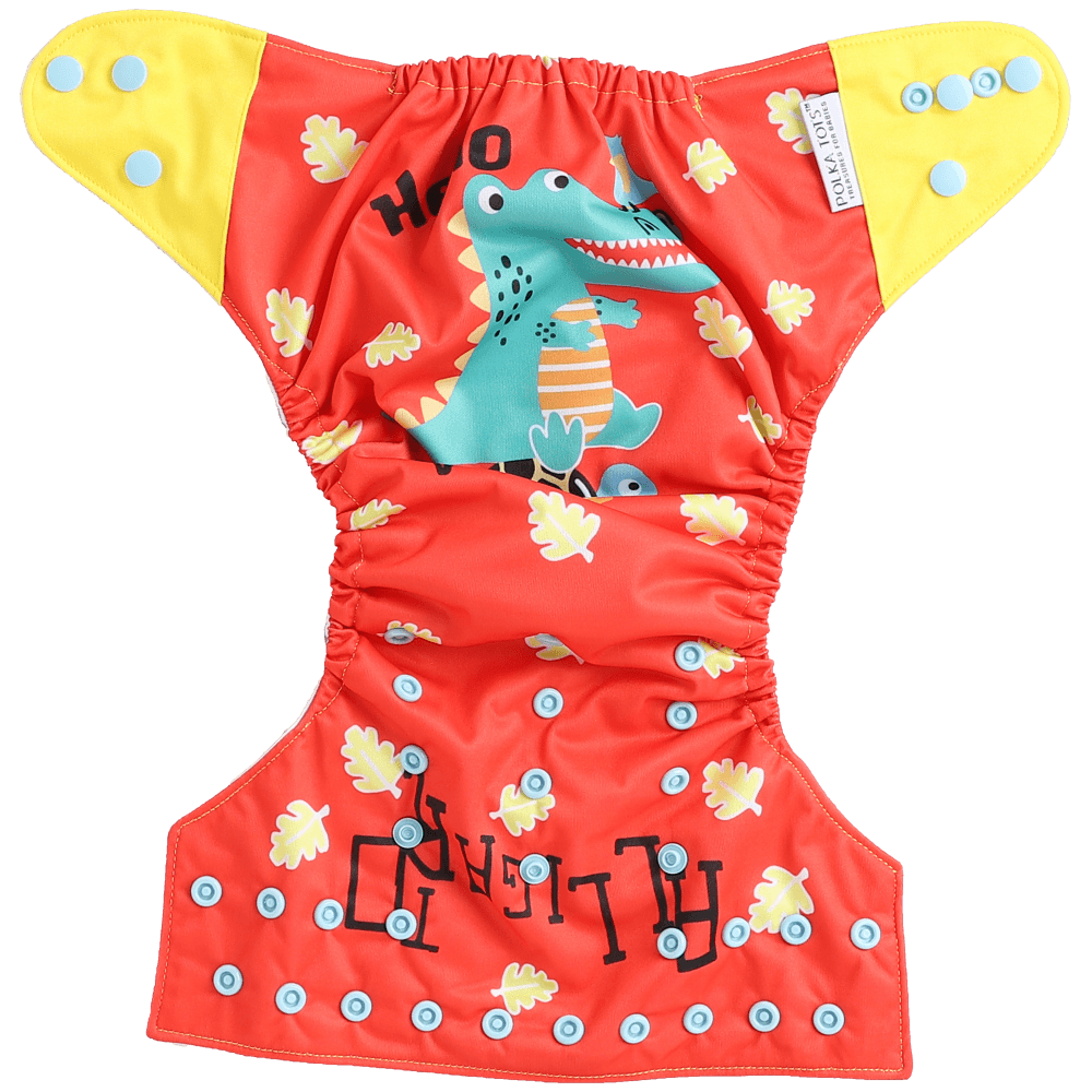 Polka Tots Cloth Diaper alligator