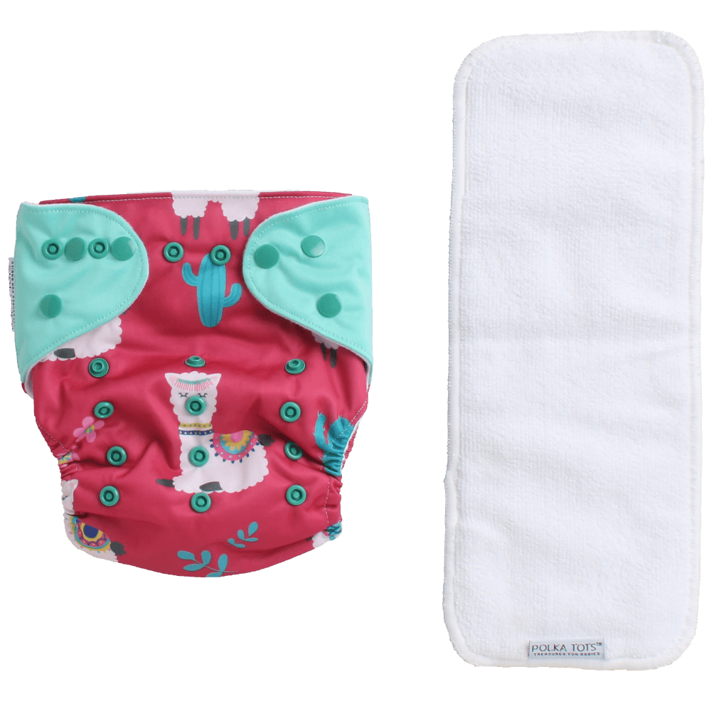 Buy Online Reusable Baby Cloth Diapers Polka Tots Adjustable Cloth