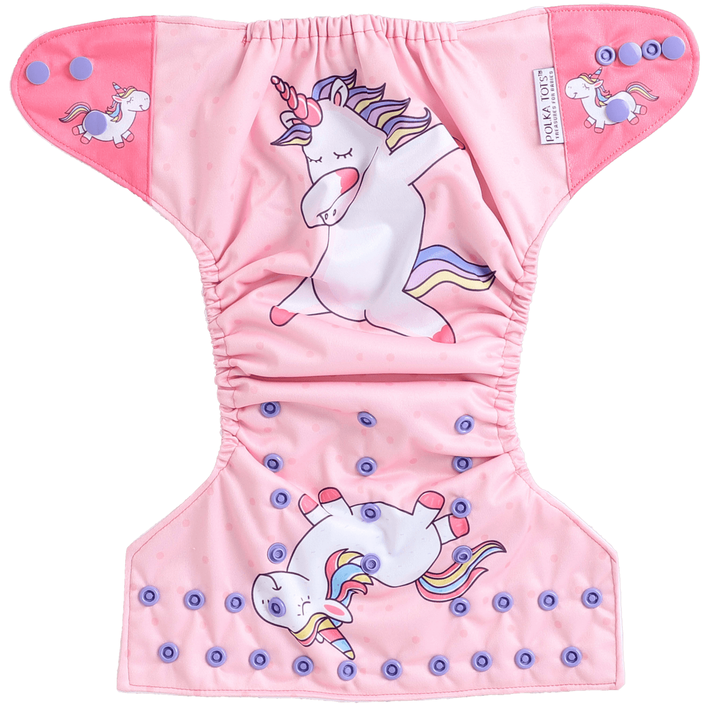 Polka tots unicorn cloth diaper waterproof
