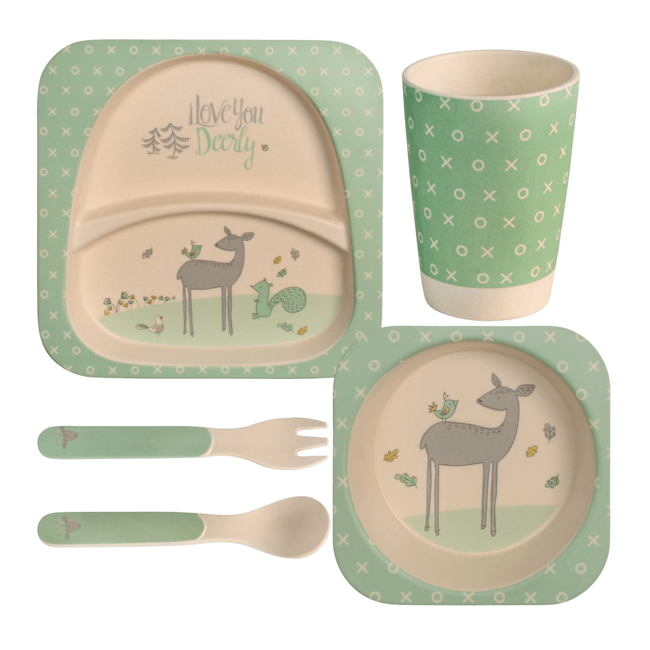 Deer dish set online