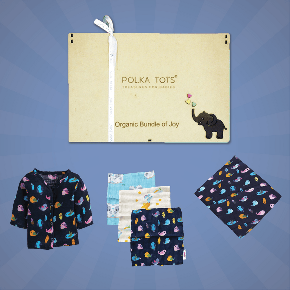 New Born Baby Premium Organic Wooden Gift Box (Bird)
