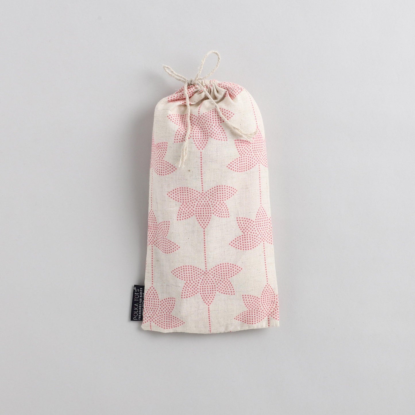 POLKA TOTS Nursing Cover Feeding Apron Maternity Breastfeeding Cover for Mothers with Carry Pouch (Pink)