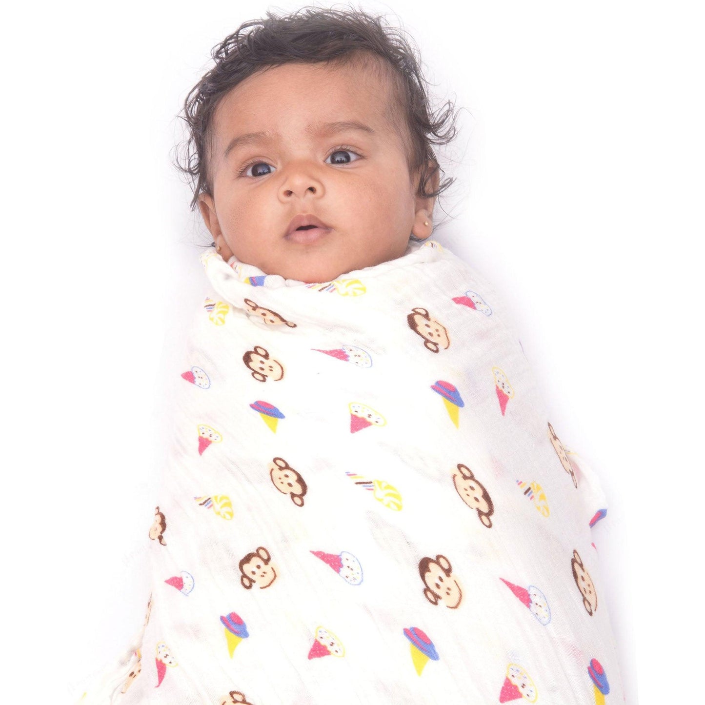 Muslin Cotton Swaddle (Monkey)