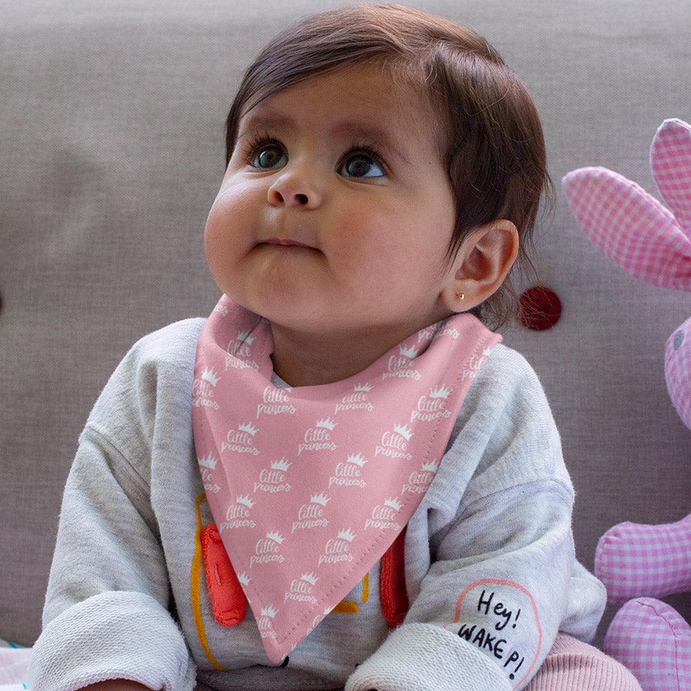 Bandana Style Bib Little Princess Print