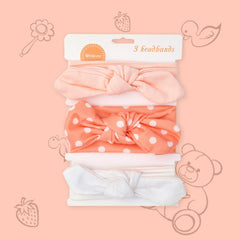 Polka Tots Pack of 3 Polka Dots Headband Set - Multicolor
