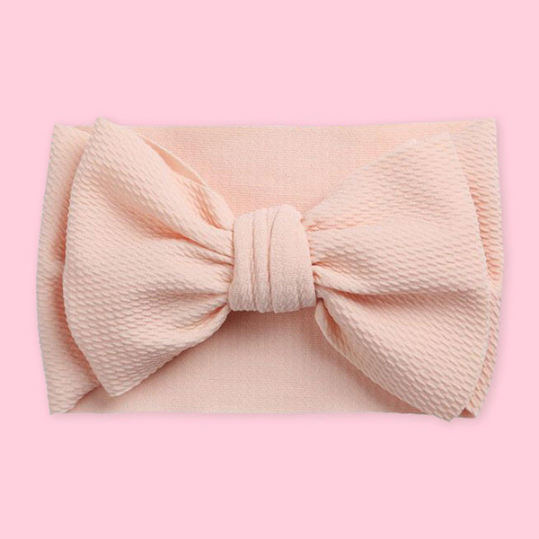 Polka Tots Pack of 3 Solid and Floral Print Bow Headbands Set - Multicolor