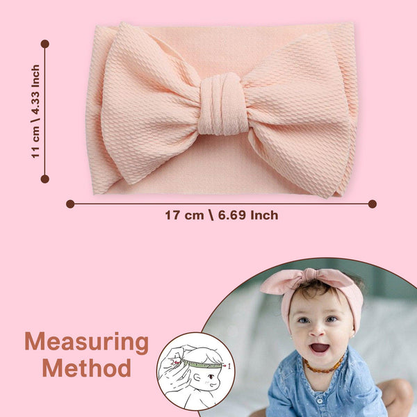 Polka Tots Pack of 3 Solid and Floral Print Bow Headbands Set - Multicolor