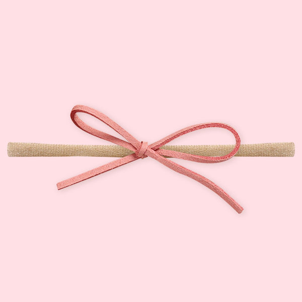 Polka Tots Pack of 5 Floral and Bow Headbands Set - Pink Theme
