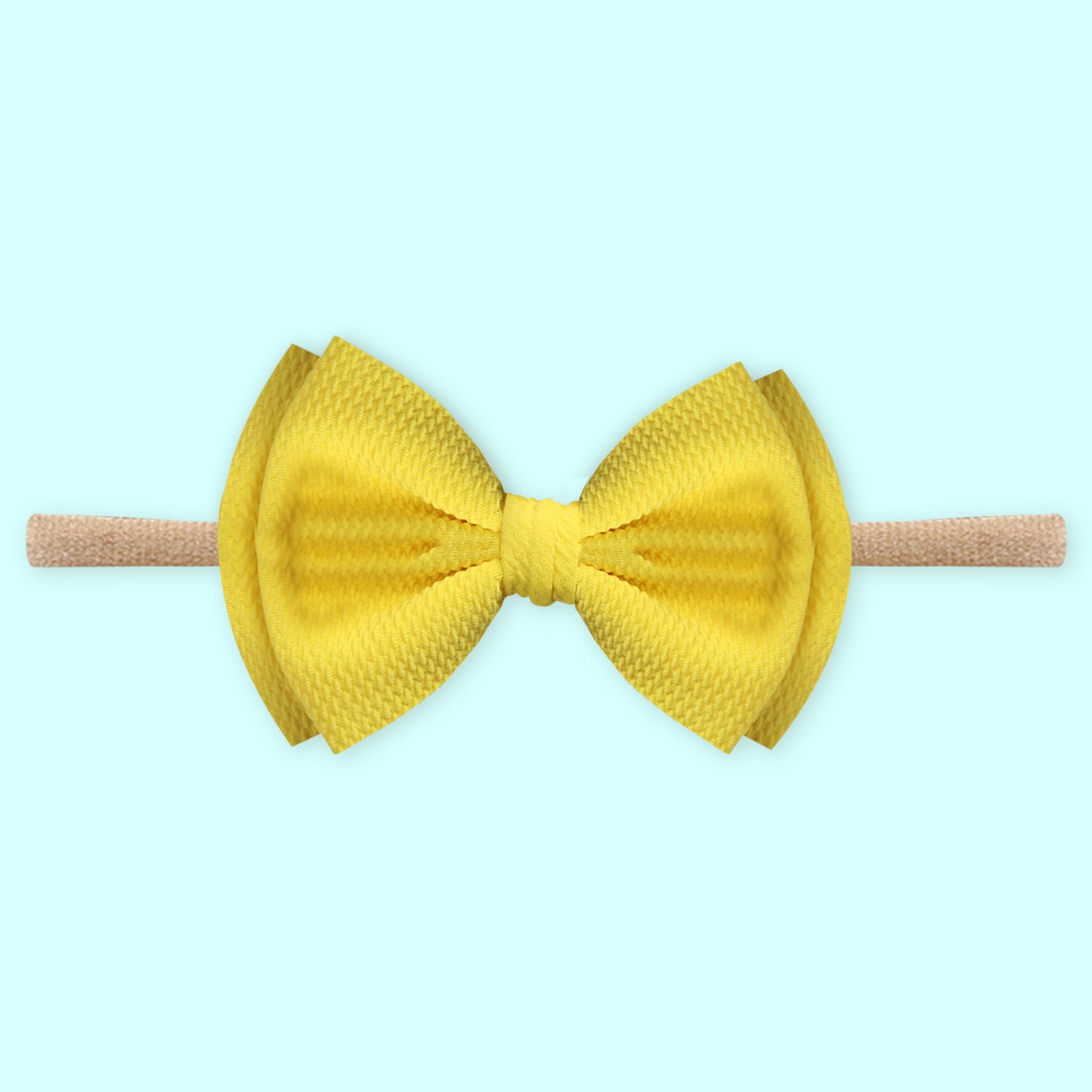 Polka Tots Lemon Bow Headband Set - Yellow