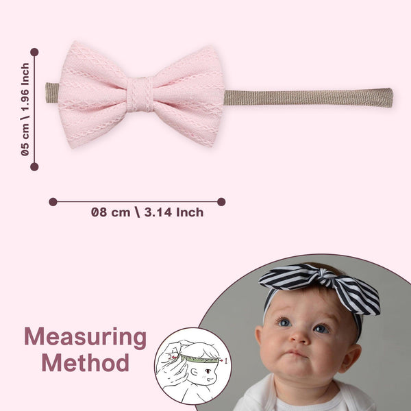 Polka Tots Solid Bow Headband & Bib Set - Pink