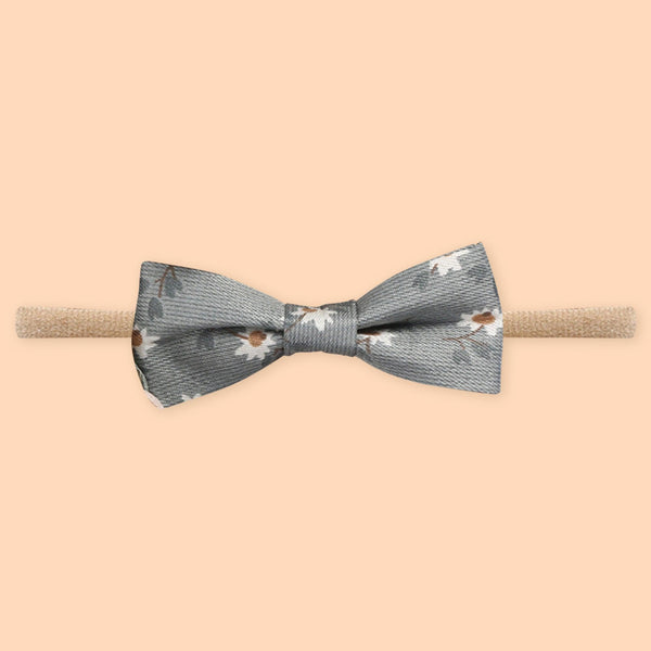 Polka Tots Pack of 5 Floral and Bow Headbands Set - Brown Theme