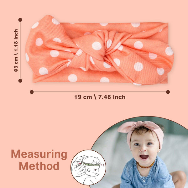 Polka Tots Pack of 3 Polka Dots Headband Set - Multicolor