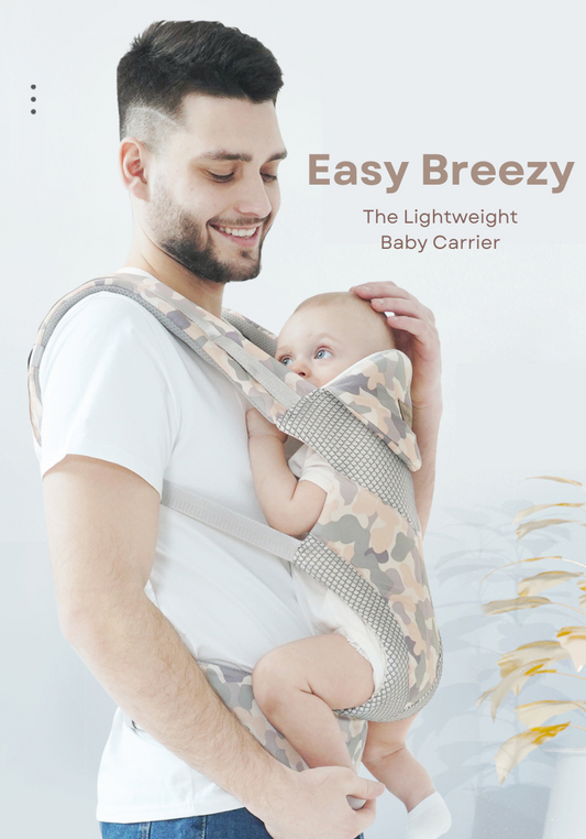 Polka Tots Easy Breezy Camouflage print Baby Carrier - Cream