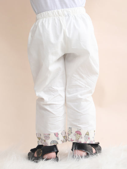 Polka Tots Fish print Full sleeves Nightwear Kurta pyjama set - Pink