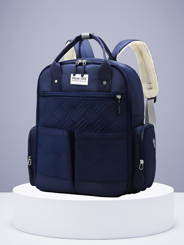 Multifunctional Premium ChicClass Diaper Backpack Bag – Midnight Blue