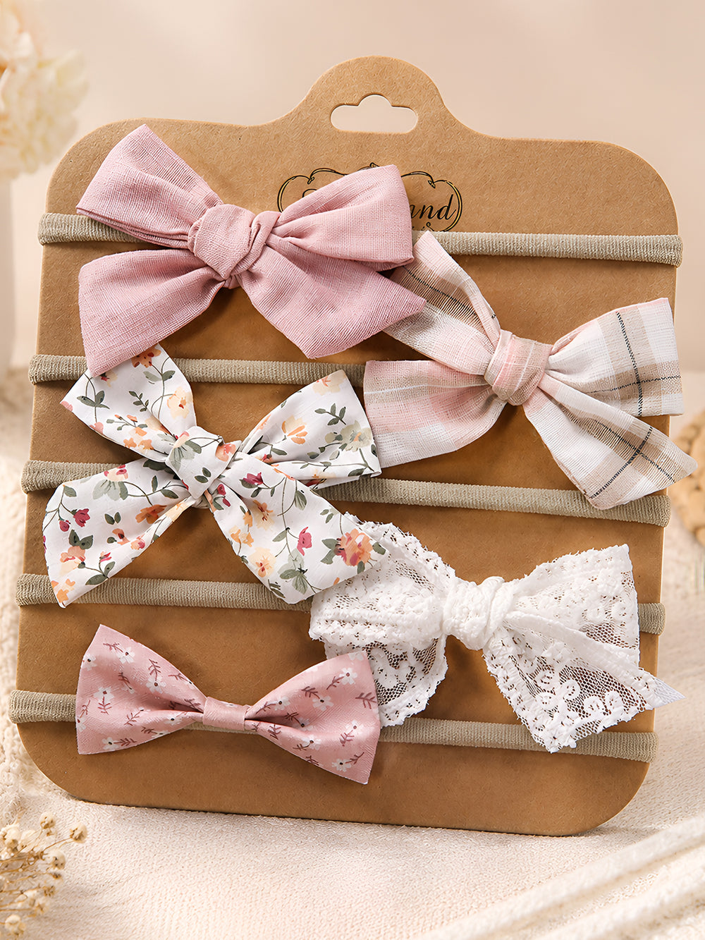 Pack of 5 Bow Headbands Set