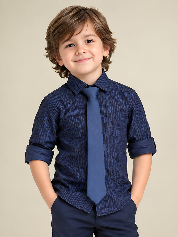 Polka Tots Full Sleeves Shirt - Blue