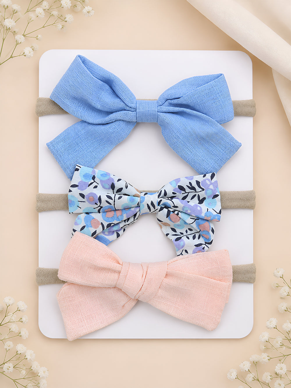 Pack of 3 Bow Headbands Set