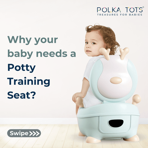 Polka Tots Swoosh Whoosh Fawn Potty Seat (Green)