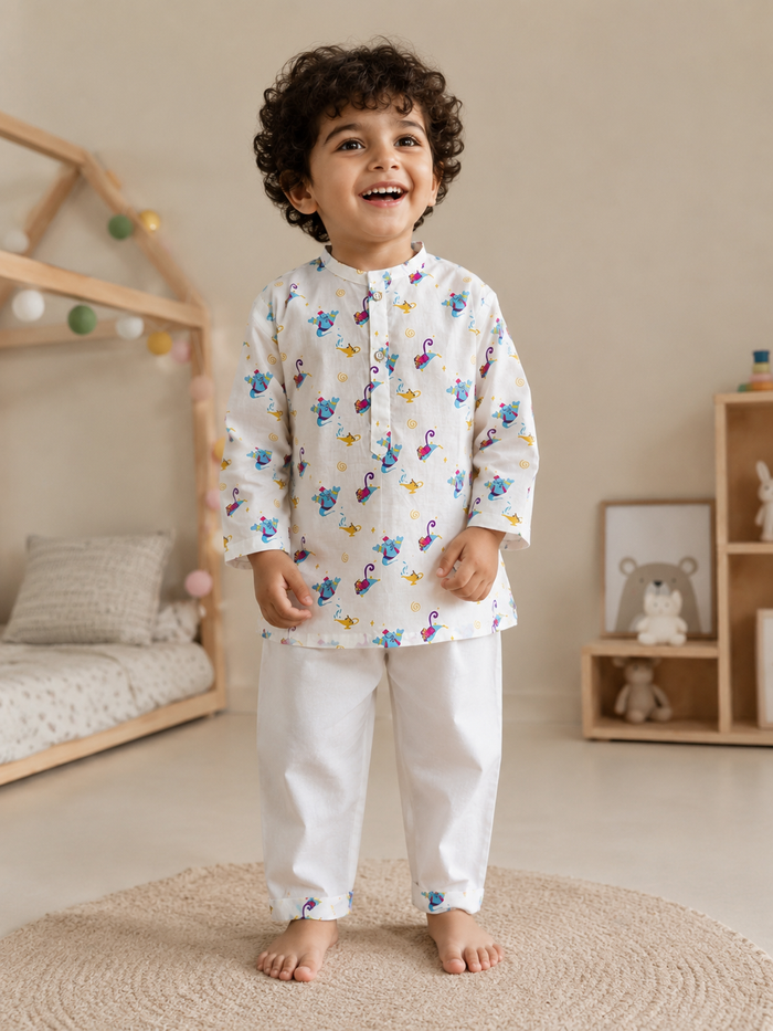 Boys Nightwear Kurta Pajama