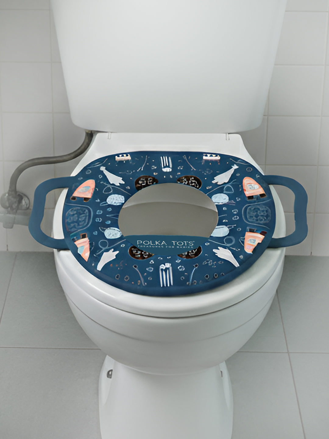 Polka Tots Hop Pop Potty Seat for 9+ Months (Blue)