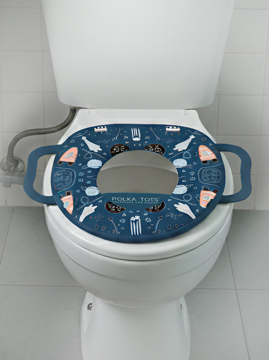 Polka Tots Hop Pop Potty Seat for 9+ Months (Blue)