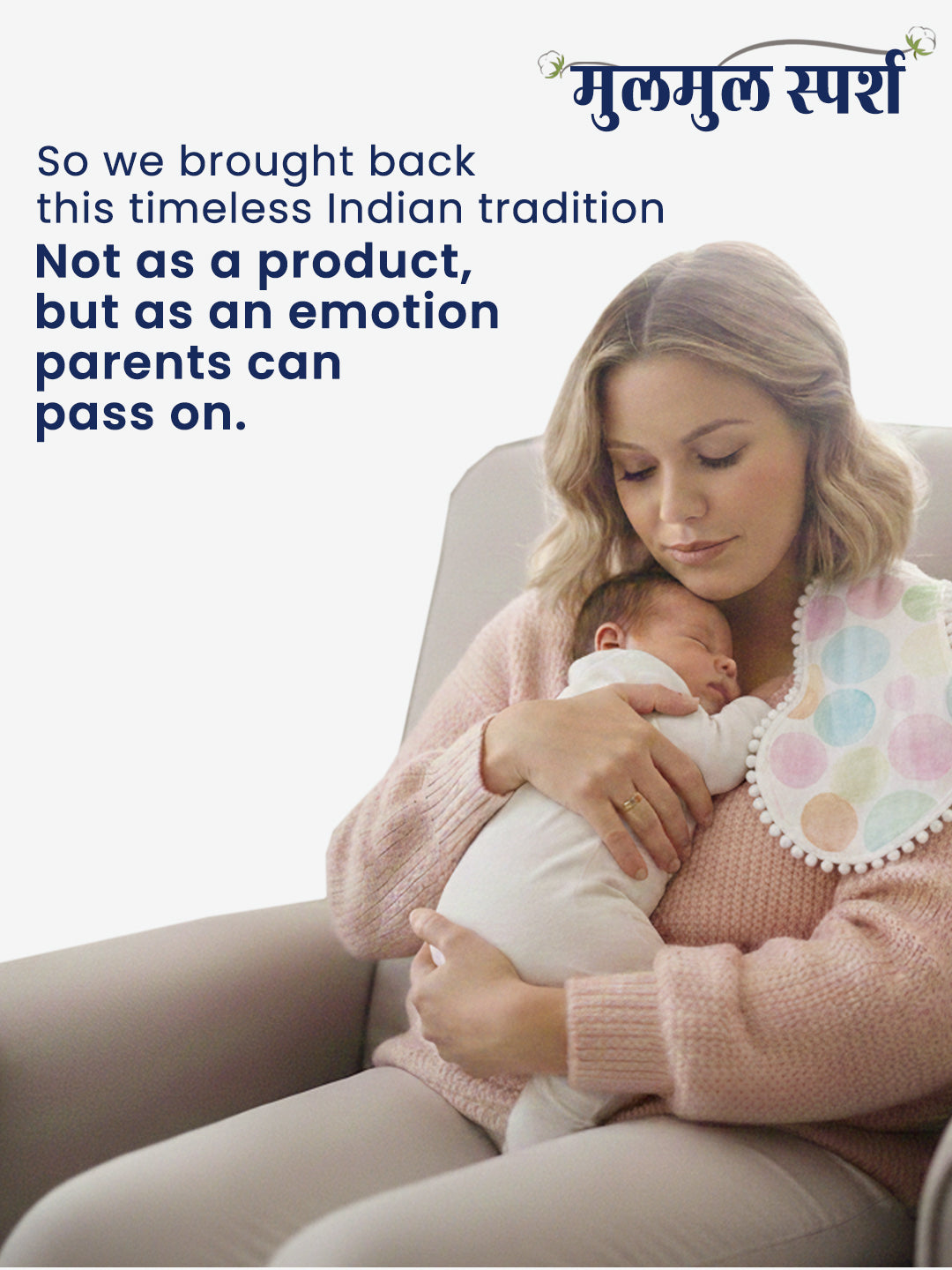 Polka Tots Newborn Pack of 5 100% Soft Double-Layer Muslin Cotton Essentials Gift Box – Polka Dots Print