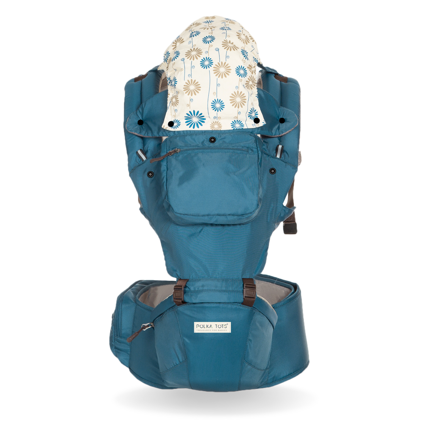 Ergonomic Baby Hip Seat / 6 in 1 Baby Carrier With Trendy Carry Bag (Blue)