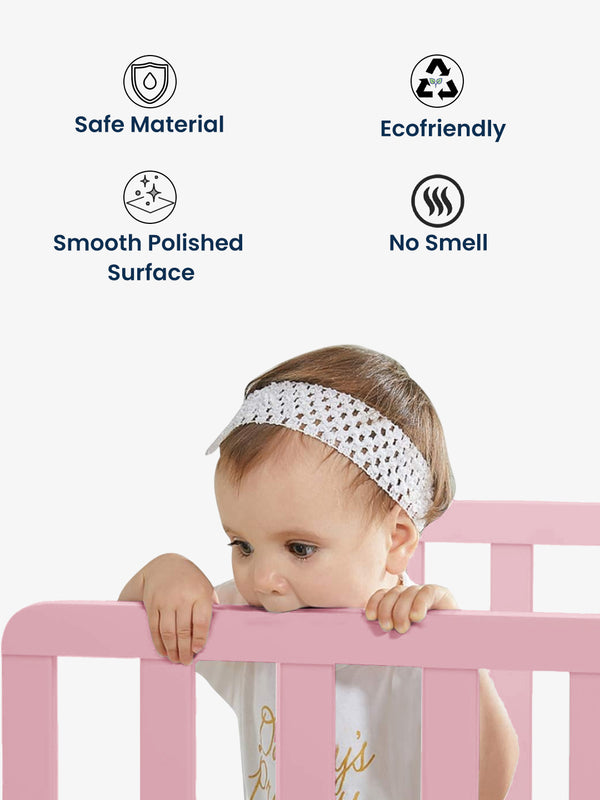 Polka Tots SideSnug Toddler Baby Bed - Pink