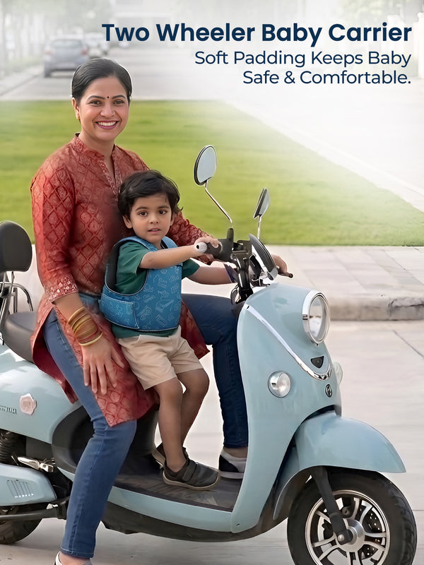 Baby Safety Travel Belt, Two Wheeler Baby Carrier for Kids (car)