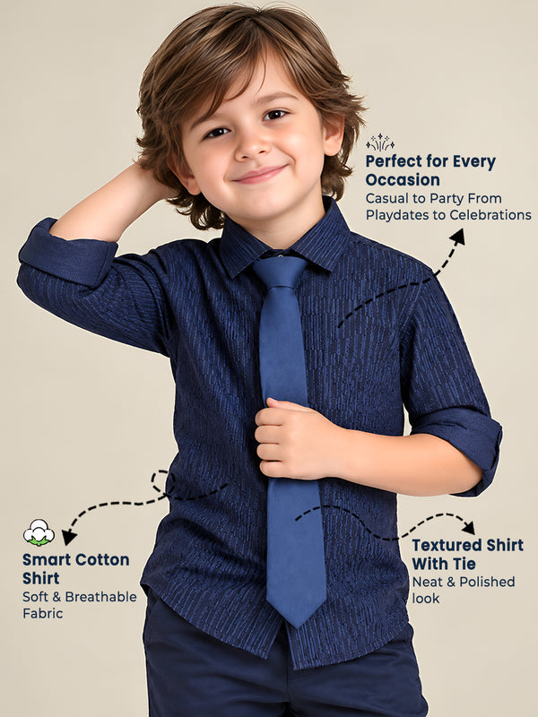 Polka Tots Full Sleeves Shirt - Blue