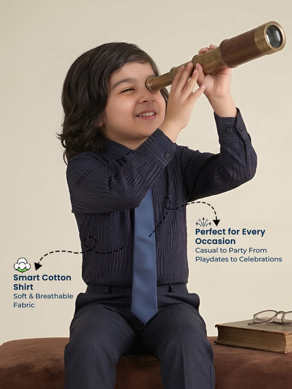 Polka Tots Full Sleeves Shirt - Blue