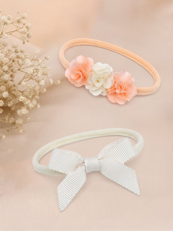 Pack of 5 Floral & Bow Headbands Set