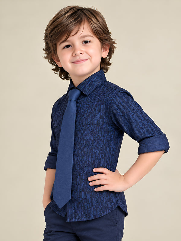 Polka Tots Full Sleeves Shirt - Blue