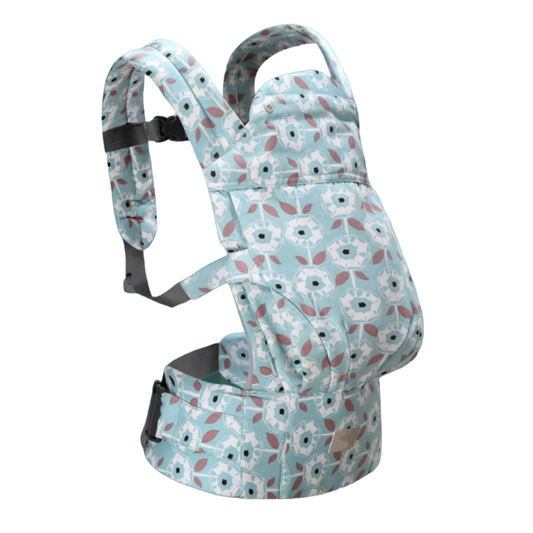 Polka Tots Hugsy Abstract Floral Baby Carrier - Green