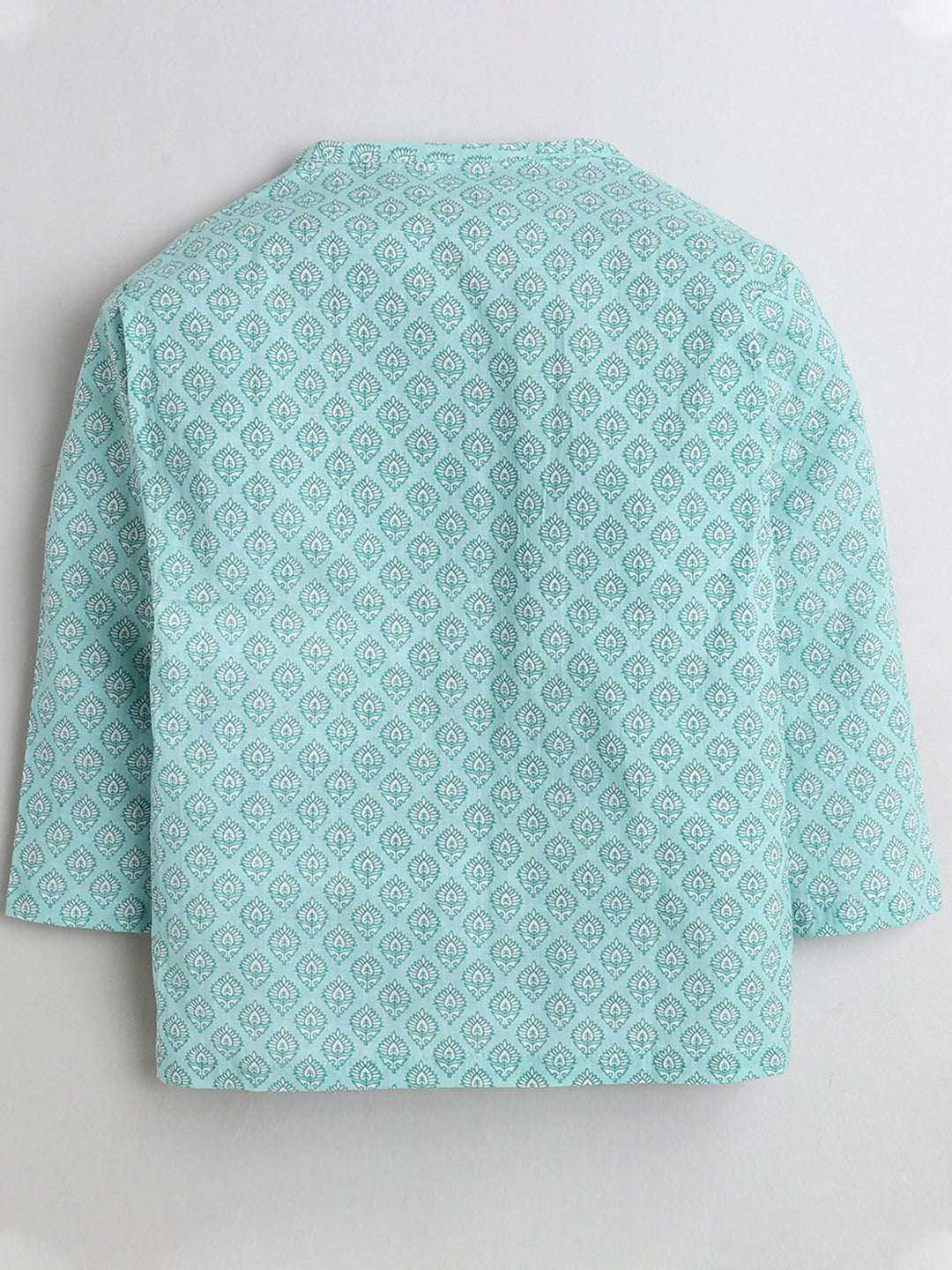 Polka Tots Dhoti Kurta Set for Boys 100% Super Soft Cotton Traditional Ethnic Wear For Kids - Blue